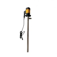 Pompe à tambour électrique avec baril d'huile chimique, 12v, 55 gallons