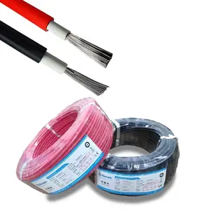 PV Wire CE TUV single twin core 4mm2 6mm2 10mm2 XLPE PV1-F DC Solar Cable