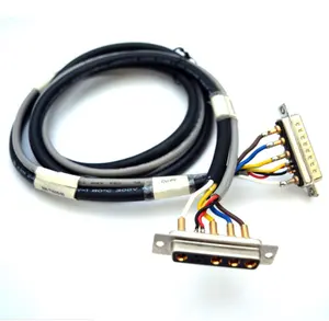 D-SUB 35 pin DB 50 pin 9W4 connettore cavo coassiale maschio a femmina heavy duty cable assembly con terminali a saldare/pin