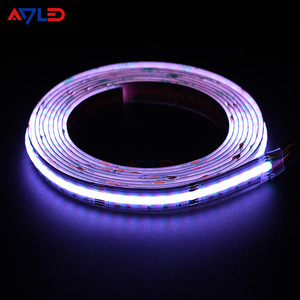 Tira de Luces LED COB RGB+CCT de Buena Calidad, DC24V, 12mm de Ancho, 840 LED, Control Remoto, Regulable, Clasificación IP20, para CE RoHS, Fiestas y Festivales - Product Image 2