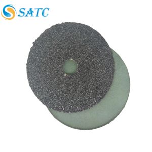 600 Pezzi Dischi Abrasivi in Fibra di Carburo di Silicio 4\" X 5/8\" Foro Incrociato/Rotondo Grana 24-50 per Lucidatura - Product Image 1