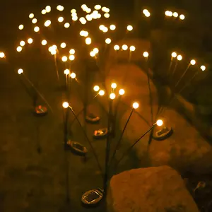 Solar Firefly Lamp Starburst Swing Light Wind Motion Firefly Decorative Light Outdoor Lawn Light Park Garden Decoration