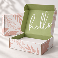 Scatola per Spedizioni Personalizzata in Cartone Premium per Ordini all'Ingrosso, con Interno Verde Stampato, Chiusura Sicura e Facile Montaggio, Ideale per Prodotti Skincare