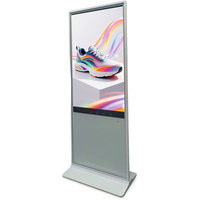 Pantalla de Señalización Digital 4K Ultra Delgada de 43/49/55 Pulgadas, Pantalla Publicitaria Vertical para Interiores, para Centros Comerciales y Hoteles
