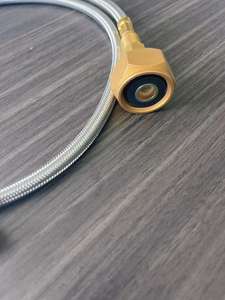 Cabezal de quemador de gas licuado tipo <span class=keywords><strong>Cassette</strong></span> tanque de gas plano largo convertidor de válvula de llenado de gas al aire libre, manguera trenzada de conexión - Product Image 4