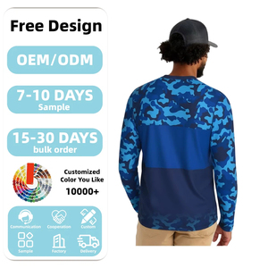 Sweat à capuche <span class=keywords><strong>de</strong></span> pêche moderne et minimaliste, bleu glace, en tissu technique imperméable, respirant, UPF 50+, décontracté, performant, anti-bactérien - Product Image 1