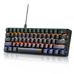 Teclado Mecánico <span class=keywords><strong>para</strong></span> Juegos con Cable USB de 61 Teclas, RGB Programable, Plug&Play, Molde Privado, OEM ODM con Logotipo Personalizado - Product Image 1