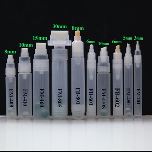 Vente en gros Ciseau de 8mm et pointe ronde en polyester et fibre Plume de <span class=keywords><strong>feutre</strong></span> parallèle Stylo marqueur de peinture Plume acrylique de 8mm - Product Image 6