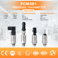 Transmetteur de pression en acier inoxydable PCM391 1800V à silicium diffusé, protection IP65, précision 0,5% FS pour la réfrigération