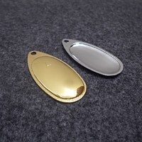 Spinner français 1 #   2 #   Leurre de pêche en eau douce finition nickel 1 pièce/sac pour brochet, bar, saumon, poisson-chat, imprimé cuivre, eau salée