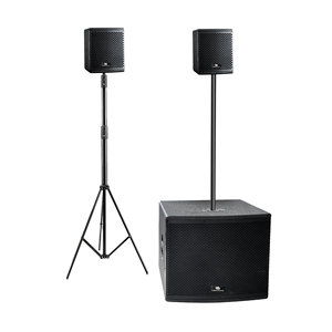 Ensemble de haut-parleurs colonne Line Array 760W RMS, 1600W de crête, DSP actif, avec subwoofer 12 pouces et satellites doubles 6,5 pouces, pour mariages, bars et événements en direct - Product Image 1