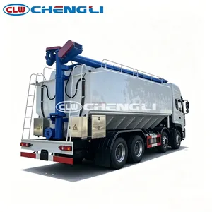 รถบรรทุก Dongfeng 8*4 4 เพลา 31 ตัน 360 แรงม้า สำหรับบรรทุกอาหารสัตว์แบบถังไซโล เหมาะสำหรับฟาร์มสัตว์ปีกขนาดใหญ่ มีขาย - Product Image 3