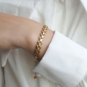 Hot Sell Rock Fade Resistant Durable PVD <b>Gold</b> Plated Highly Polished Chucky Fashion Bangle <b>Bracelet</b> Jewelry for Women/Men's - Product Image 2