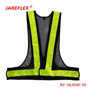 Safety Vests Reflective Led Lighted Safety Vest/roadway Reflective Led Safety Vest/flashing Led Safety Vest