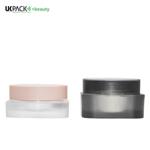 UKPACK Square 8g Plastic Jar Loose Powder Jar Featured Setting Up Powder Container With Lids