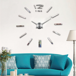 Reloj de <span class=keywords><strong>pared</strong></span> 3D DIY, <span class=keywords><strong>grandes</strong></span> decorativas <span class=keywords><strong>pegatinas</strong></span> de <span class=keywords><strong>pared</strong></span>, relojes de espuma + espejo acrílico + reloj de aluminio EVA <span class=keywords><strong>para</strong></span> sala de estar, arte <span class=keywords><strong>para</strong></span> el hogar de 10CM - Product Image 4