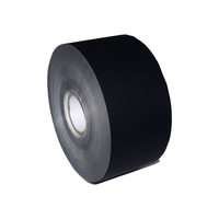 Bahan Stiker Gulung Vizlent Black UL94 VTM-0 Tahan Api untuk Label Stiker Kustom Baterai Ponsel dan Tablet