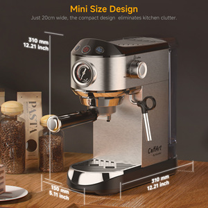 Cafetera Semiautomática BioloMix de 20 Bares con Espumador de Leche |   1450W de Alta Potencia |   Tanque Extraíble de 1.1L - Product Image 6