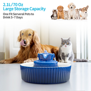 Petwant 2.1L 3 Dòng Nước Khác Nhau Gốm Tự Động Mèo Chó Pet Máy Rút Nước Bằng Gốm - Product Image 6