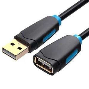 Cable alargador - cable USB 2.0, macho a hembra, 5m, color negro, ideal para extender conexiones y dispositivos USB. - Product Image 1
