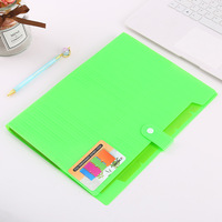 Bolsa organizadora con logotipo impreso de 5 compartimentos, para archivos A4, multicapa, con botón a presión, gruesa, de gran capacidad, para documentos, modelo 9751