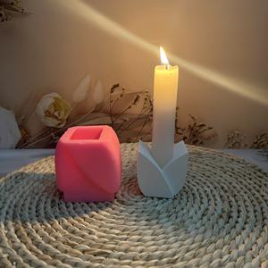 Handmade Resin Casting <b>Molds</b> Reusable <b>Silicone</b> Candlestick <b>Mold</b> W0030 Ins Decorative Ornaments DIY Baking <b>Cake</b> Tool Packaged - Product Image 5