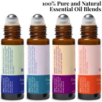Huile essentielle apaisante en roll-on, mélange anti-stress, huile parfumée pure et biologique, cadeau relaxant pour femmes et hommes, pour le visage et le corps, anti-âge