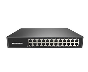 สวิตช์อีเธอร์เน็ตเชิงพาณิชย์ 10/100Mbps 24 พอร์ต ราคาโรงงาน รองรับ DC48V OEM สำหรับระบบกล้องวงจรปิด IP - Product Image 3