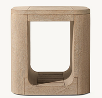 OSLO Table basse carrée américaine simple en bois massif Meubles de salon Table d'appoint d'angle Hôtel Villa Table à thé personnalisée