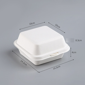 Boîtes à gâteaux pour influenceurs, boîtes bento en pulpe, boîtes d'emballage jetables, boîtes repas préemballées, snacks à emporter, boîtes à burgers - Product Image 6