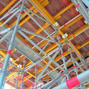 Échafaudage de ringlock d'Andamios de couche galvanisée plongée à chaud de matériau de construction de la Chine pour l'échafaudage moderne