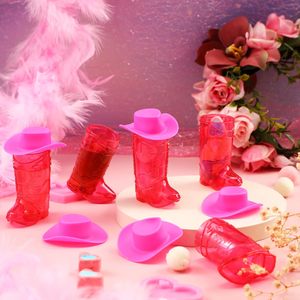 Gelas Mini Bentuk Sepatu Bot Koboi Plastik, Perlengkapan Pesta Koboi, Mug Plastik Barat untuk Dekorasi Koboi & Koboi Wanita, Pesta Lajang - Product Image 5