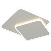 Plafonnier LED carré ultra-fin moderne en fer et acrylique, à intensité variable, pour salon, chambre et décoration intérieure (vente en gros)
