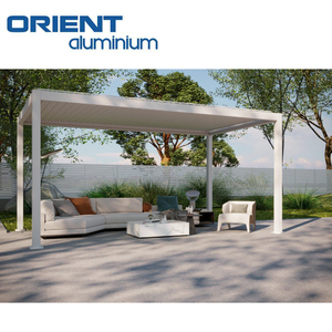 Gazebo d'extérieur 3*3 3*4 3*5 4*6m, étanche bioclimatique, pergola à <span class=keywords><strong>louvre</strong></span> en aluminium blanc, automatique, patio, arrière-cour - Product Image 6