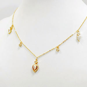 여성 패션 보석 우아한 빛 럭셔리 미니멀리즘 스태킹 쇄골 체인 눈물 지르콘 목걸이와 귀걸이 세트 - Product Image 5