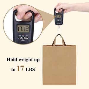 Sacchetti di Carta Kraft Riciclata Economici con Manico a Nastro Piatto, Personalizzabili per Negozi di Abbigliamento e Asporto - Product Image 3