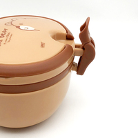 Boîte à lunch transfrontalière à double couche avec compartiments pour les repas de la cafétéria des étudiants Boîte de rangement pour le stockage des aliments