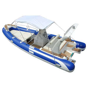 Stoff-PVC-Schweißnaht-Luxus-Klassiker 6 <span class=keywords><strong>m</strong></span> Glasfaser-Schlauchboot mit 115 PS Außenbordmotor - Product Image 6