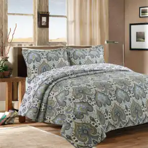 Hochwertige Queen-Size-Baumwolle Bett bezug 3 Stück Bettwäsche-Set Großhandel weiche Tages decke für Hotel