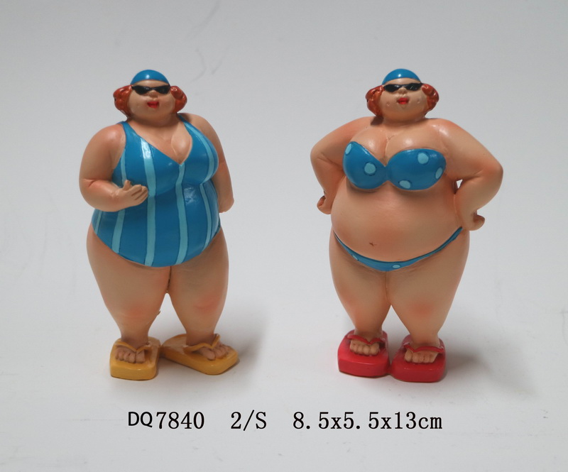 Custom Resin Fat Lady Statue for Home Decor - D&Q Brand