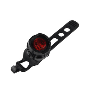 Luz Trasera de Bicicleta de Plástico, Lámpara de Casco de un Solo Ojo, Luz Trasera de Advertencia Alimentada por Batería - Product Image 5