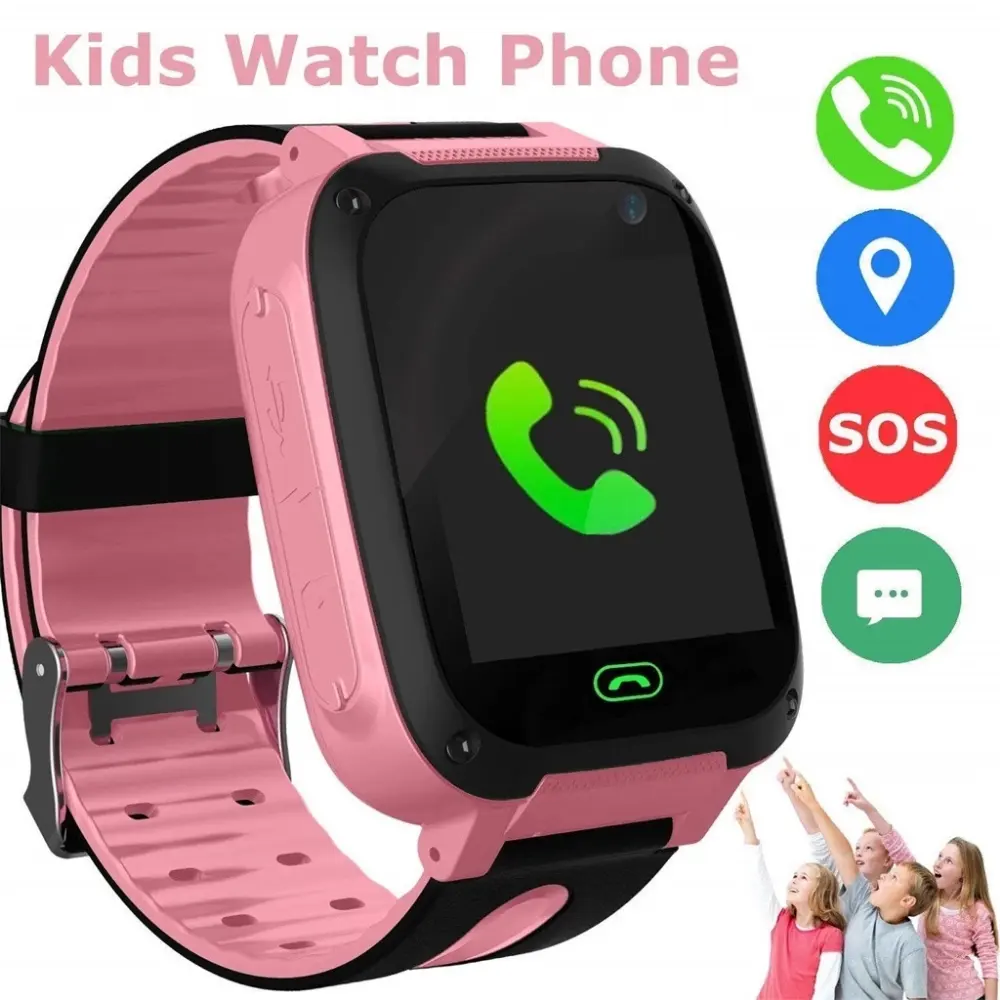 S4wholesale Kids Smart Watch Telephone Watch LBS/GPS SIM Card Child SOS Call Locator Camera Smart Band for Android IOS Phones