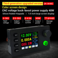 Module de charge WUZHI SK40C 40W à écran couleur, alimentation CNC à tension variable (buck-boost), tension et courant constants