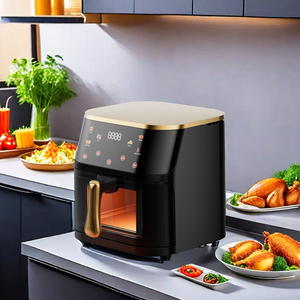 OEM 2024 nuova visione <span class=keywords><strong>XL</strong></span> 10L Home Smart Air Fryer personalizzato quadrato Oil-Free forno elettrico spina finestra visibile per uso domestico - Product Image 5
