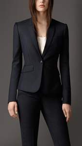 Jas Blazer Setelan Kerja Unisex Model Barat, Seragam Kantor, Blazer Profesional Dua Potong dengan Celana Panjang, Setelan Bisnis, Mantel Lengan Panjang - Product Image 5