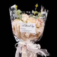 Rouleaux de films plastiques d'emballage extensibles à pois blancs OPP BOPP pour aliments et fleurs, vente en gros à prix réduit