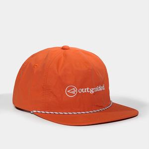 Casquette Snapback en Nylon Brodé à 5 Panneaux Non Structurée avec Logo Personnalisé OEM, Chapeau à Visière Plate à la Mode avec Corde - Product Image 5