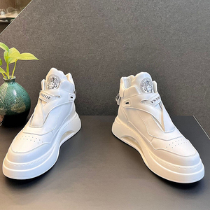 Zapatillas deportivas cómodas para correr con realce interior a la moda, botas altas de diseñador para <span class=keywords><strong>hombre</strong></span>, zapatos <span class=keywords><strong>blancos</strong></span> - Product Image 6