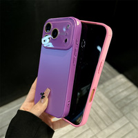iPhone 17 Pro Max 17 Air 16 15 14 13 12 için Büyük Pencere Camı Renkli Telefon Kılıfları Kamera Lens Koruyucu Kapak