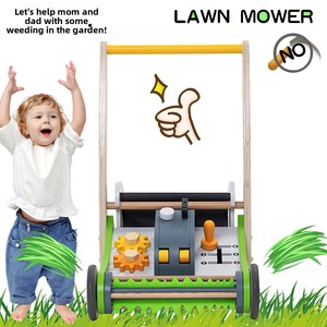 Nouvelle <span class=keywords><strong>tondeuse</strong></span> à gazon en <span class=keywords><strong>bois</strong></span> multifonctionnelle et écologique pour tout-petits, capacité de charge de 10 kg, design pliable, pour les enfants de 0 à 3 ans - Product Image 3